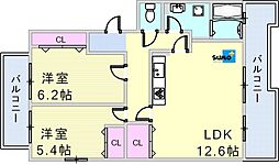 井吹東シティコート　14号棟 202BX’