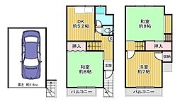 上四条町車庫付き３ＤＫ中古戸建