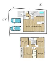 新築戸建　岡山市北区一宮　中山小学校・中山中学校エリア