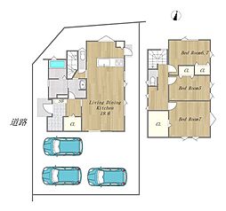 新築戸建 岡山市撫川 8期 吉備小学校・吉備中学校エリア