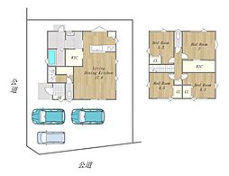 新築戸建　岡山市津島東　御野小学校・岡北中学校エリア