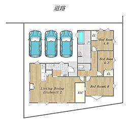 新築戸建　岡山市北区吉備津　鯉山小学校・高松中学校エリア