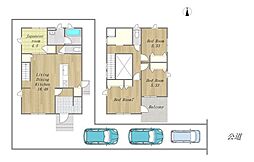 中古戸建　総社市駅南　常盤小学校・総社西中学校エリア
