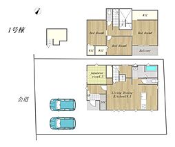 新築戸建  岡山市北区楢津　平津小学校・中山中学校エリア