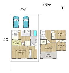 新築戸建　倉敷市中畝2丁目　第4　第一福田小学校・福田南中学