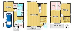 上野芝向ヶ丘町1丁　新築戸建