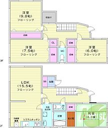 札幌市北区北二十四条西13丁目の一戸建て