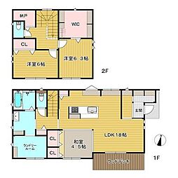 岐阜市 芥見野畑２丁目 2階建 ３ＬＤＫ