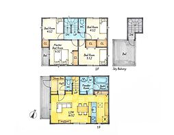 大和市上草柳6丁目　新築戸建　全2棟　2号棟