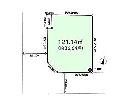 座間市小松原2丁目　建築条件なし売地