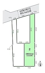 綾瀬市小園　売地　全3区画  2号地