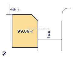 大和市草柳1丁目　建築条件付き売地　A区画