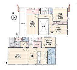 海老名市国分南3丁目　新築戸建　No1　全2棟
