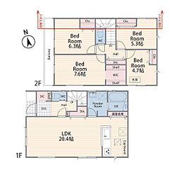 海老名市国分南3丁目　新築戸建 No2　全2棟