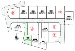 相模原市中央区淵野辺本町3丁目　売地　全15区画　14区画