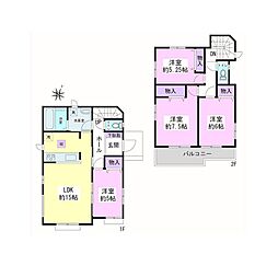 町田市木曾西1丁目　新築戸建　全16棟　1-H号棟