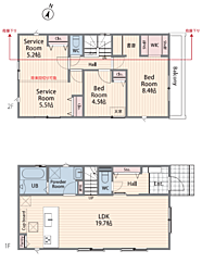 町田市金井1丁目2期3棟　新築戸建て No.2