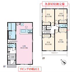 相模原市下九沢16期10棟　新築戸建て 2号棟