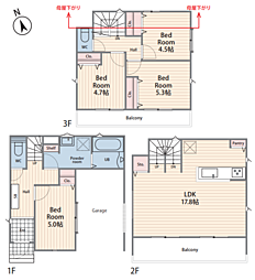 相模原市南区相武台2丁目1期　新築戸建て No.1