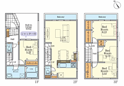 相模原市中央区小町通1期　新築戸建て 1号棟
