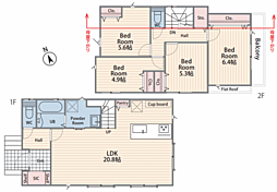 横浜市旭区中希望が丘3期　新築戸建て No.1