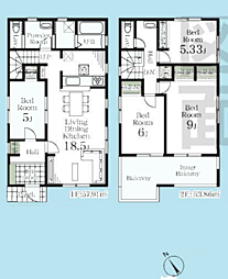 町田市鶴川第2期　新築戸建て 2号棟