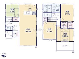 草加市旭町4丁目 新築一戸建て 第2期6号棟