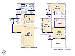 草加市吉町2丁目 新築一戸建て 8期2号棟