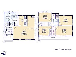 草加市中根3丁目 新築一戸建て 1期