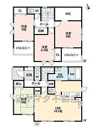 古賀市中央6丁目1期　2号棟　新築戸建