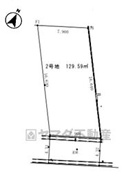 東区雁の巣5期　2号地　建築条件無し