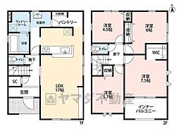 福津市西福間3丁目 1号棟 新築戸建