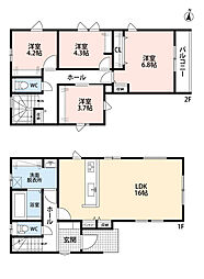 福津市中央2丁目1期　1号棟　新築戸建