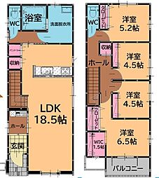 福津市花見の里3丁目5期　2号棟　新築戸建