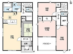 古賀市中央第9　1号棟　新築戸建