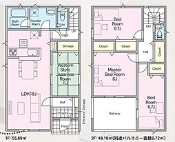 古賀市中央第9　2号棟　新築戸建