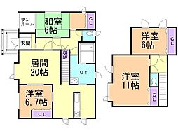 釧路市芦野5丁目の一戸建て