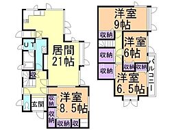 釧路市富士見3丁目の一戸建て