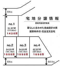 売土地 西尾市国森町稲場　全4区画　no.3