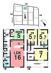 新築戸建 西尾市下矢田町岐路　第2　全5棟　3号棟