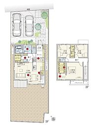 新築戸建 西尾市下矢田町西浦　全3棟　1号地