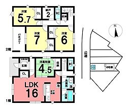 新築戸建 西尾市一色町野田堤外　第3　全5棟　4号棟