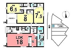 新築戸建 西尾市一色町野田堤外　第3　全5棟　2号棟