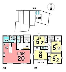 新築戸建 西尾市米津町八百目　01期　全6棟　5号棟