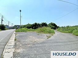 県道ぞい角地土地面積81坪下妻市江の売り土地