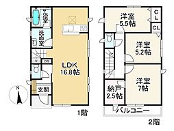 福岡市西区田尻東３丁目の一戸建て