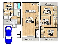 八尾市二俣二丁目　新築一戸建て