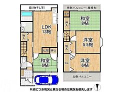 八尾市弓削町南3丁目　中古一戸建て