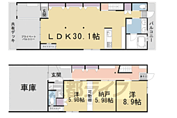 京都市北区紫竹上竹殿町の一戸建て