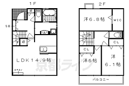 京都市北区紫竹東高縄町の一戸建て